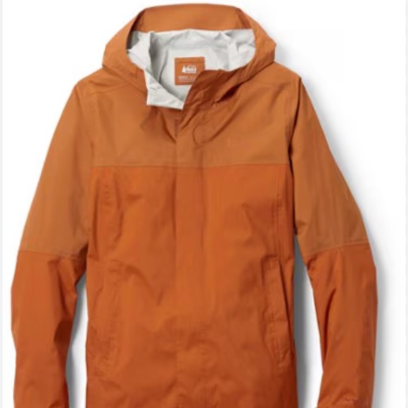REI Other - Durable REI jacket. REI Rainer rustic brownish Orange Hooded Jacket men’s medium